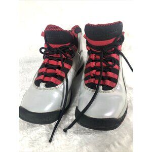Vintage Air Jordan 10 Retro Chicago Basketball Shoes Youth Size 5 White/Black/Re